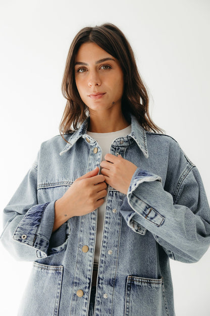 The Origin Denim Jacket in Washed Blue