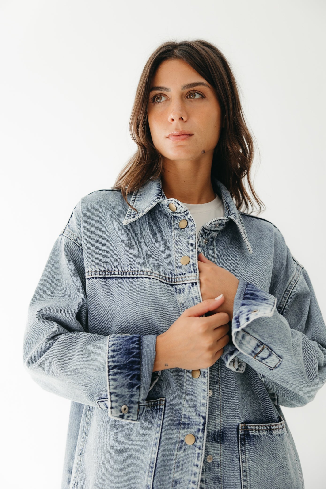 The Origin Denim Jacket in Washed Blue