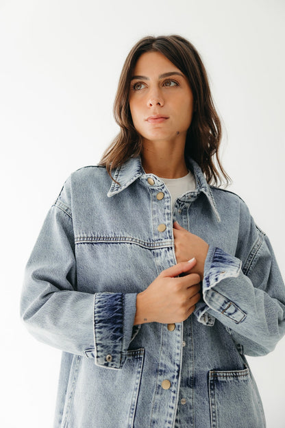 The Origin Denim Jacket in Washed Blue