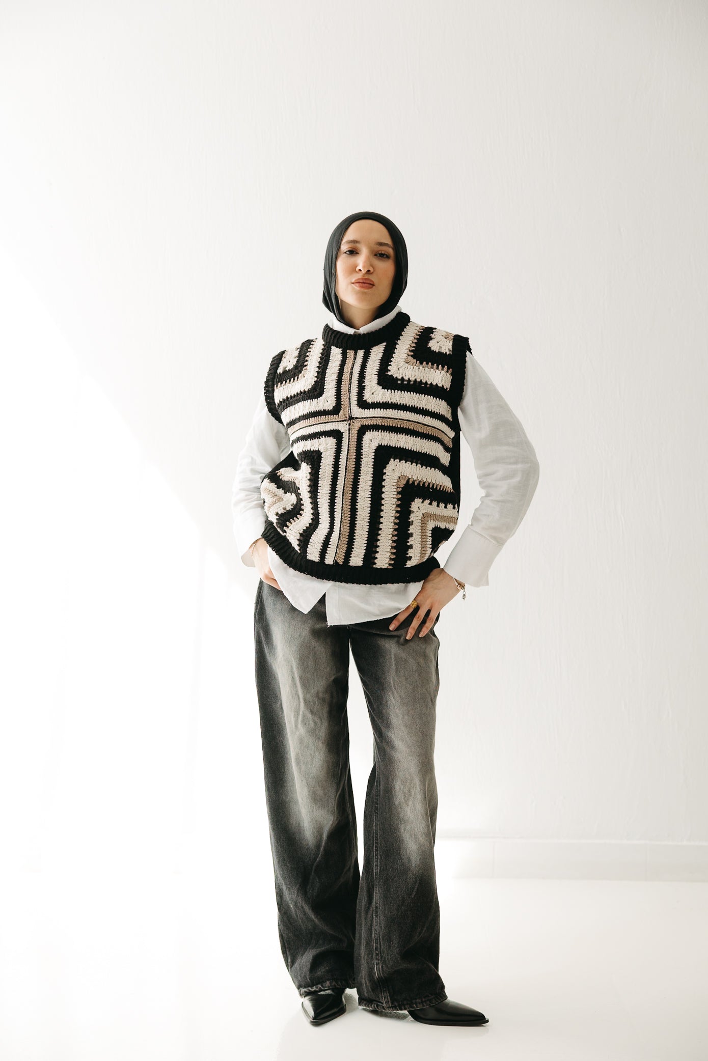 The Artisan Vest in Black