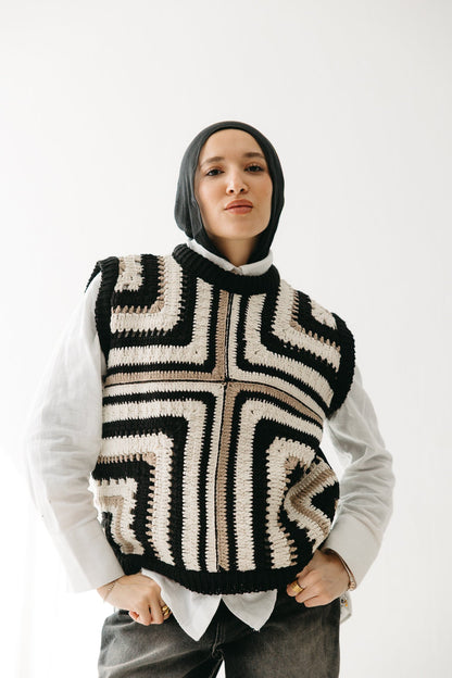 The Artisan Vest in Black