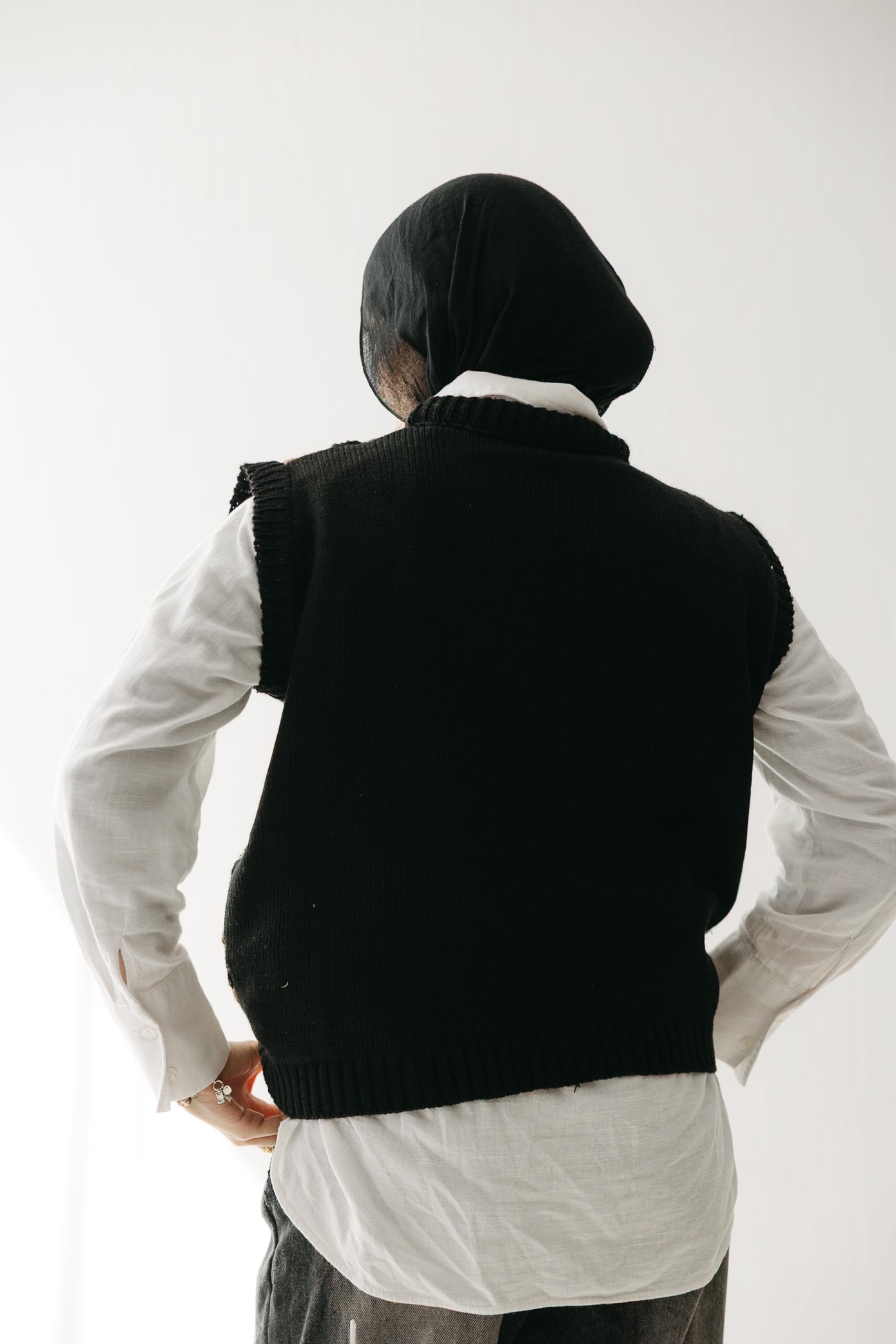 The Artisan Vest in Black