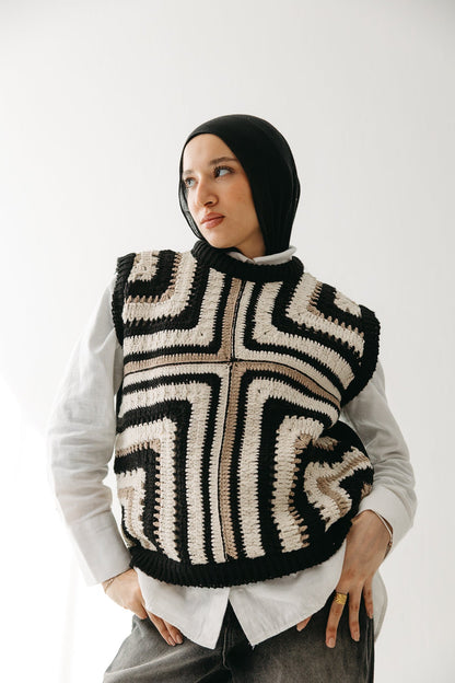 The Artisan Vest in Black