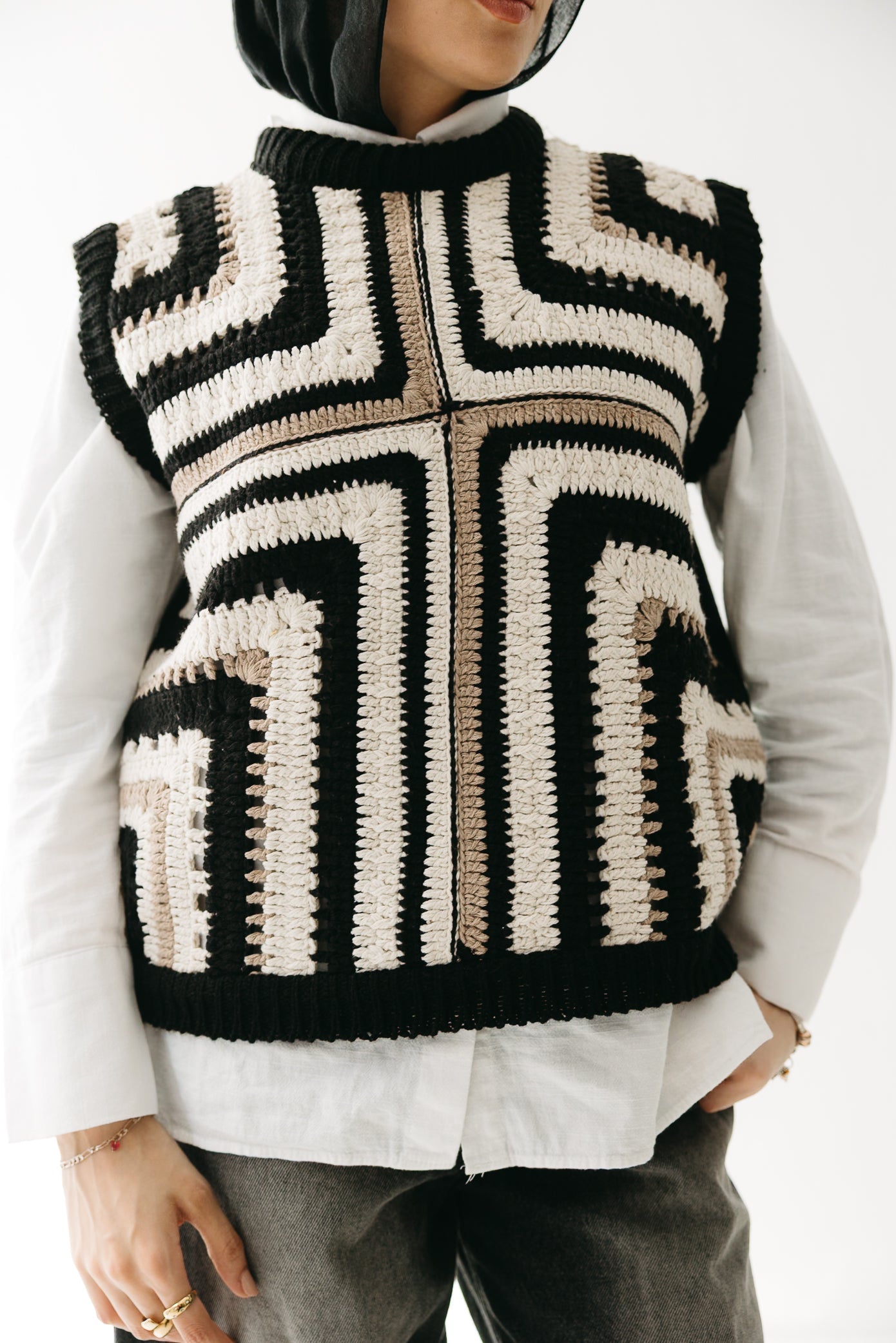 The Artisan Vest in Black