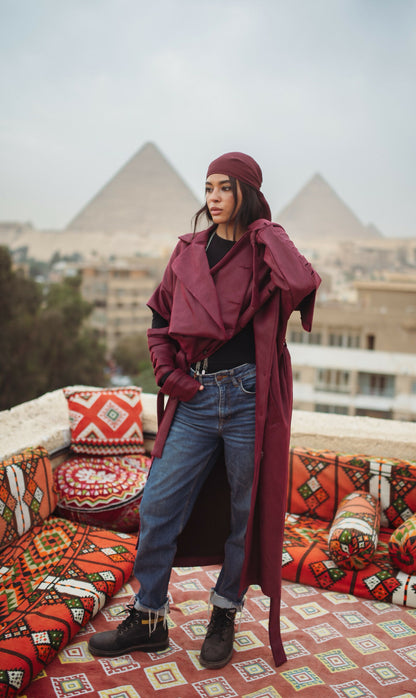 Esmeralda Coat (Burgundy)