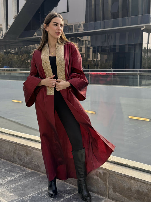 Burgundy Chantonge Kaftan