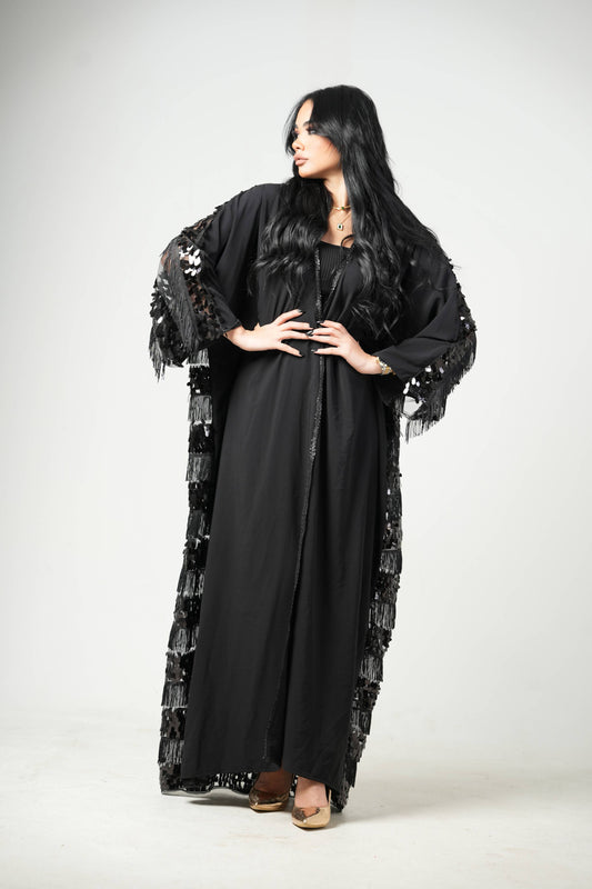 Black Drapes Kaftan